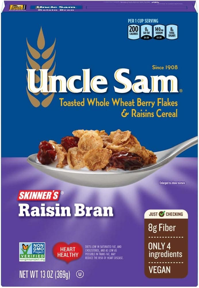 Uncle Sam Skinner'S Raisin Bran Cereal