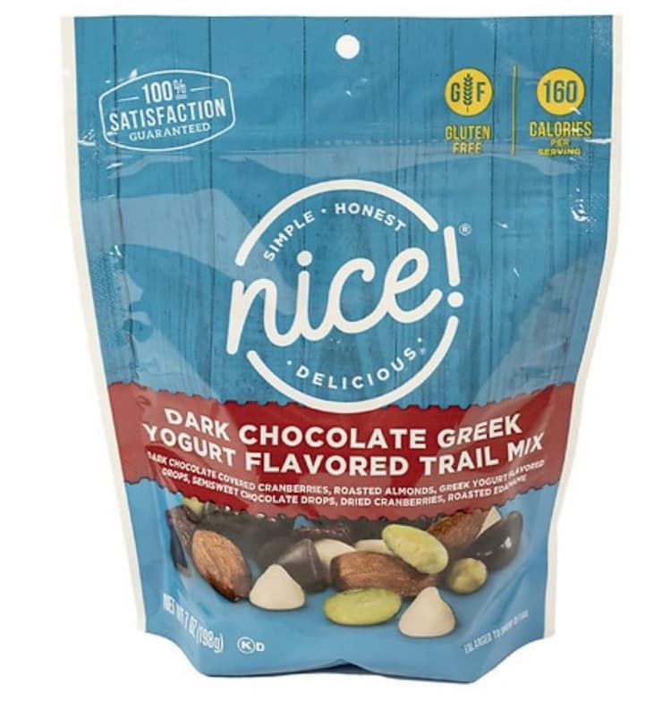 Nice! Dark Chocolate Greek Yogurt Flavored Trail Mix