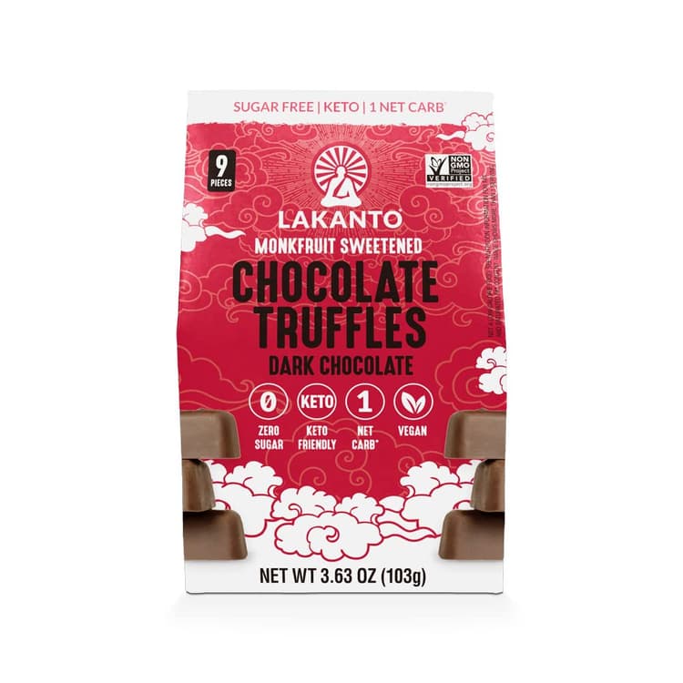 Lakanto Keto Sugar-Free Chocolate Truffles Dark Chocolate