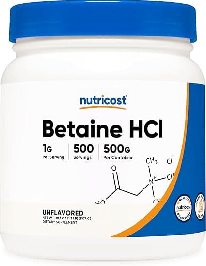 Nutricost Betaine Hcl Unflavored