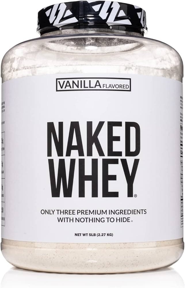 Naked Whey Protein Powder Vanilla Flavored