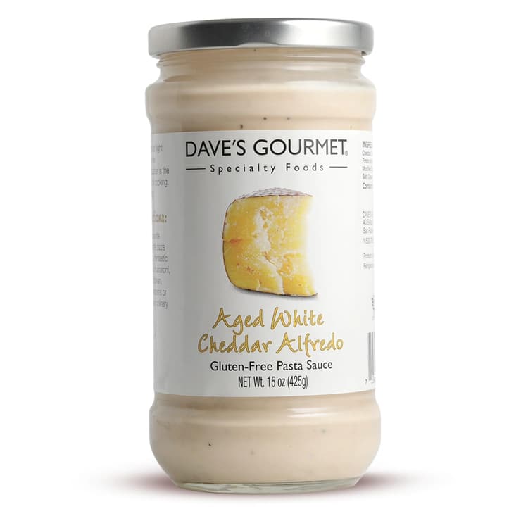 Dave'S Gourmet Aged White Cheddar Alfredo Gluten-Free Pasta Sauce