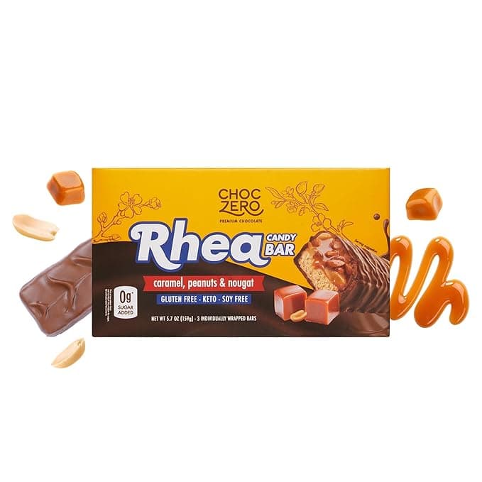 Choczero Rhea Candy Bar Caramel, Peanuts & Nougat
