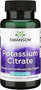 Swanson Potassium Citrate Energy And Cardiovascular Support