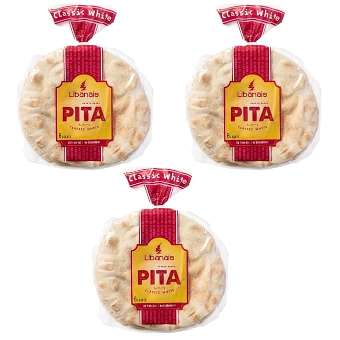 Libanais Classic White Pita - 6 Loaves