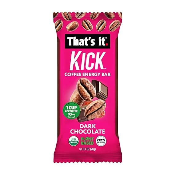 That'S It Kick Coffee Energy Bar Dark Chocolate