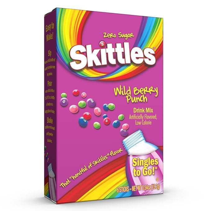 Skittles Zero Sugar Wild Berry Punch Drink Mix