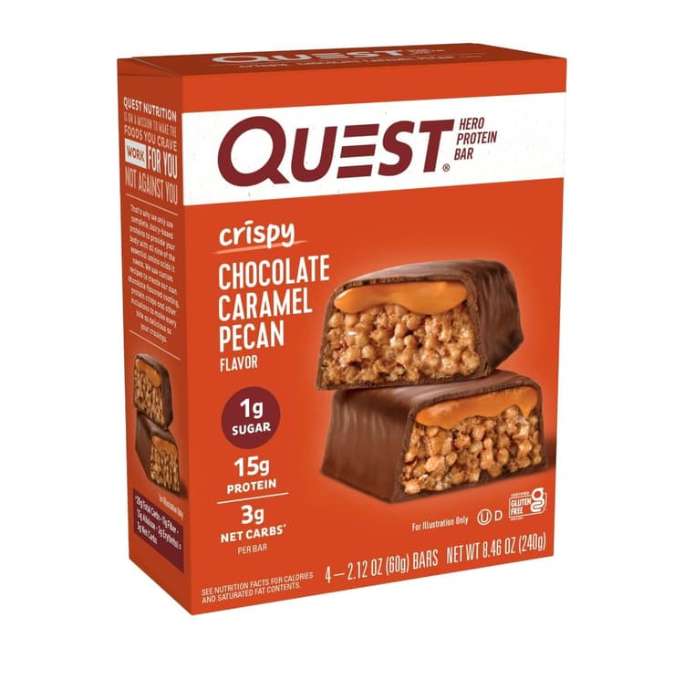 Quest Crispy Chocolate Caramel Pecan Hero Protein Bar