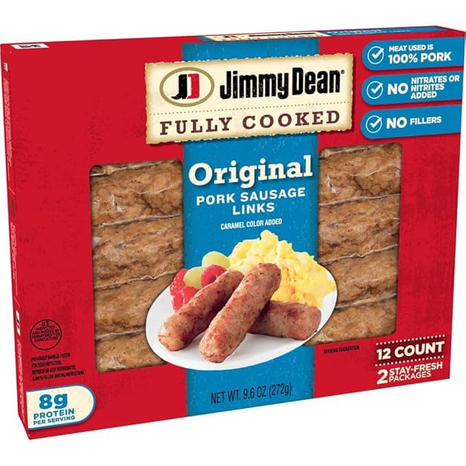 Jimmy Dean Fully Cooked Original Pork Sausage Links