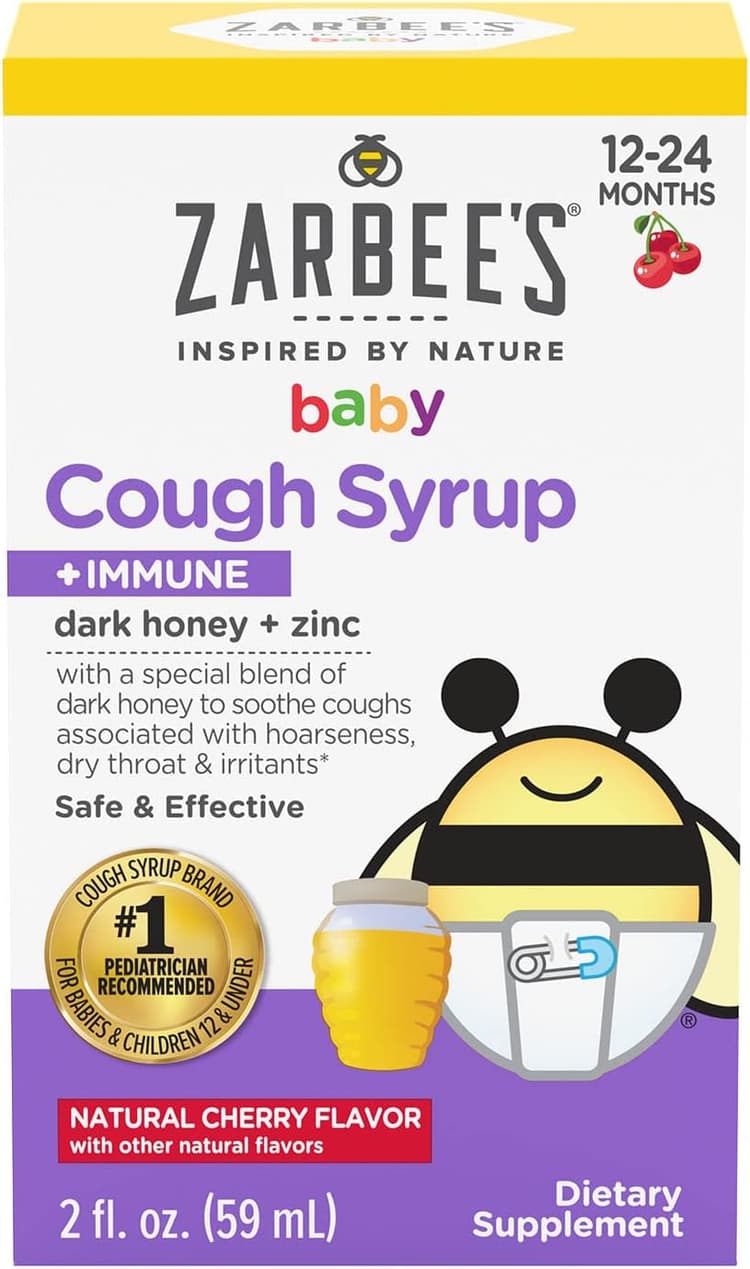 Zarbee'S Baby Cough Syrup + Immune Natural Cherry Flavor