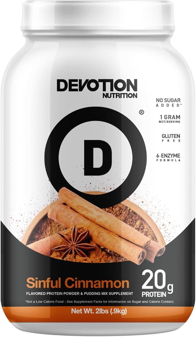 Devotion Nutrition Sinful Cinnamon Protein Powder Supplement