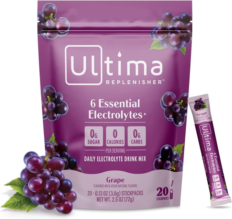 Ultima Replenisher Grape Flavor Electrolyte Mix