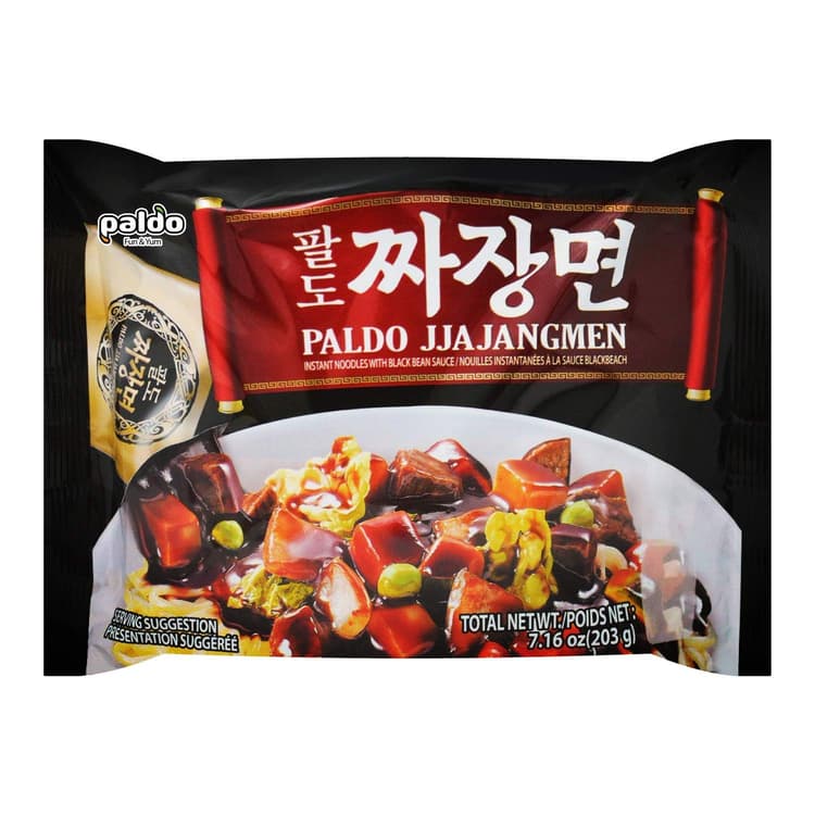 Paldo Jjajangmen Instant Noodles With Black Bean Sauce