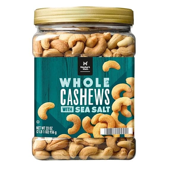 Member'S Mark Roasted Whole Cashews With Sea Salt