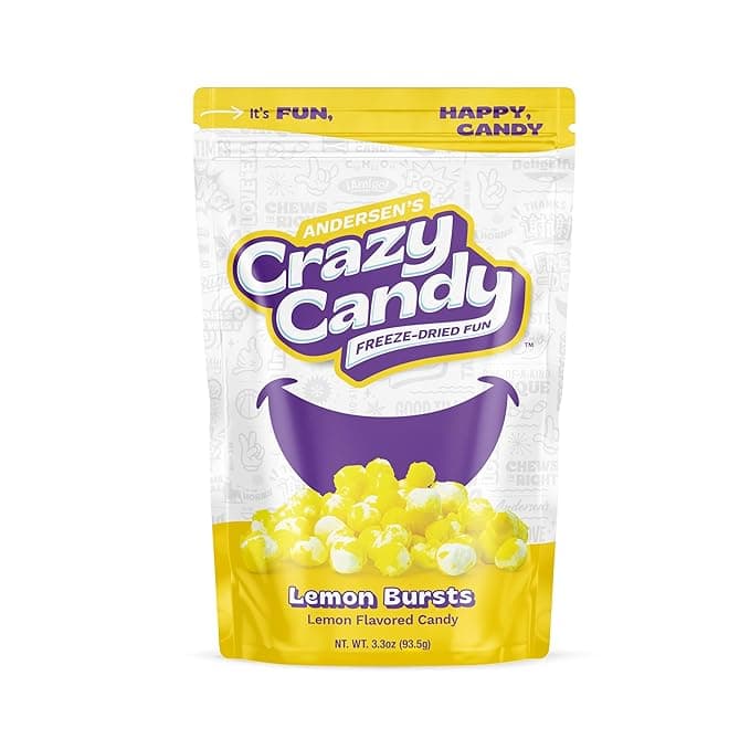 Andersen'S Crazy Candy Freeze Dried Lemon Bursts