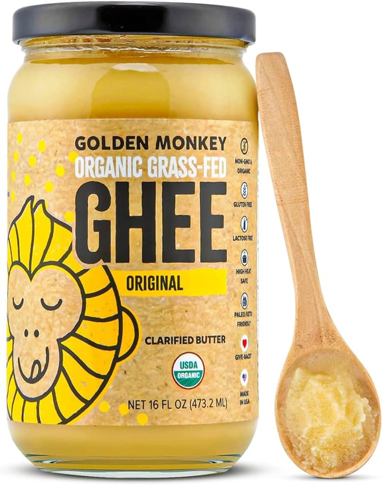 Golden Monkey Organic Grass-Fed Original Ghee Clarified Butter