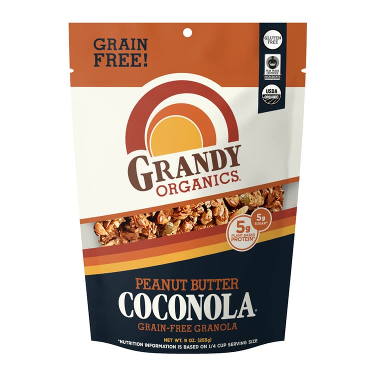 Grandy Organics Peanut Butter Coconola Grain-Free Granola