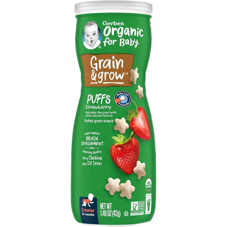 Gerber Organic Strawberry Puffs