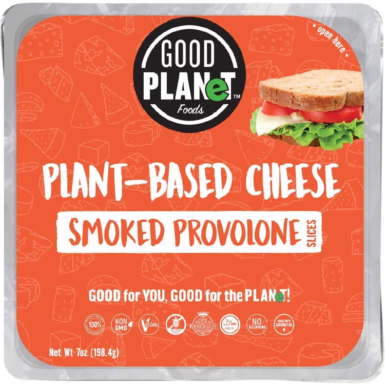 Good Planet Dairy-Free Smoke Provolone Cheese Slices