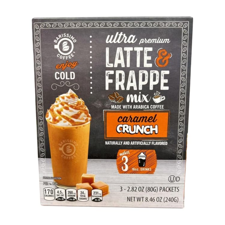 Barissimo Coffee Ultra Premium Latte & Frappe Mix Caramel Crunch