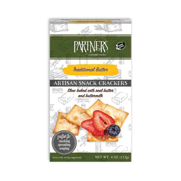 Partners Snack Crackers, Traditional Butter, Artisan