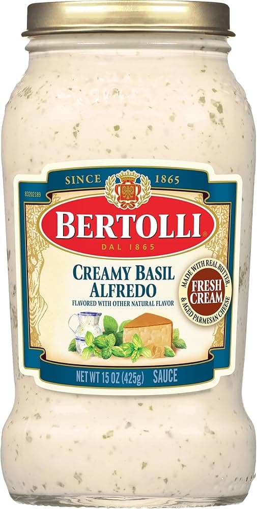 Is it Breastfeeding Friendly? Bertolli Creamy Basil Alfredo Sauce With Aged Parmesan Cheese