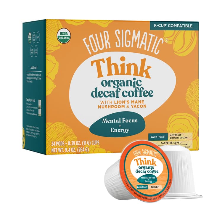 Four Sigmatic Think Organic Decaf Coffee With Lion'S Mane Mushroom & Yacon
