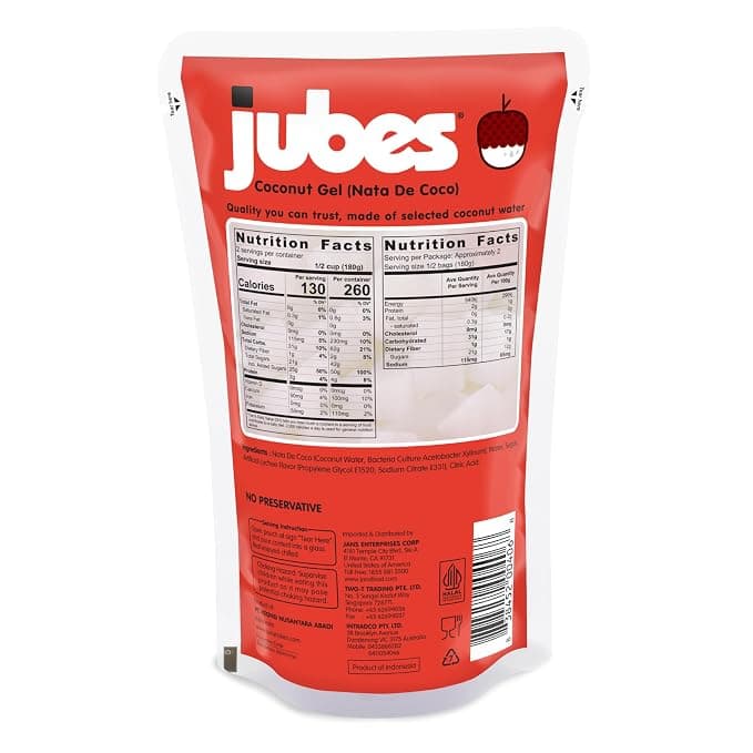 Jubes Coconut Gel (Nata De Coco
