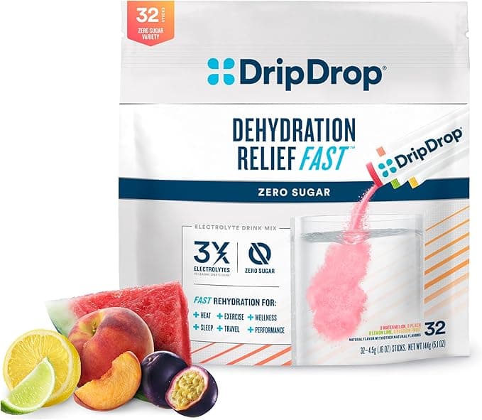Dehydration Relief Fast Zero Sugar Watermeon, Peach, Lemon Lime And Passion Fruit Flavors