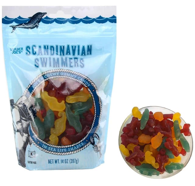 Is it Low Histamine? Trader Joe's Scandinavian Swimmers Soft & Chewy Gummy Candy In Sea Life Shapes