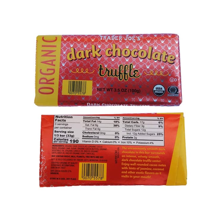 Trader Joe'S Organic Dark Chocolate Truffle