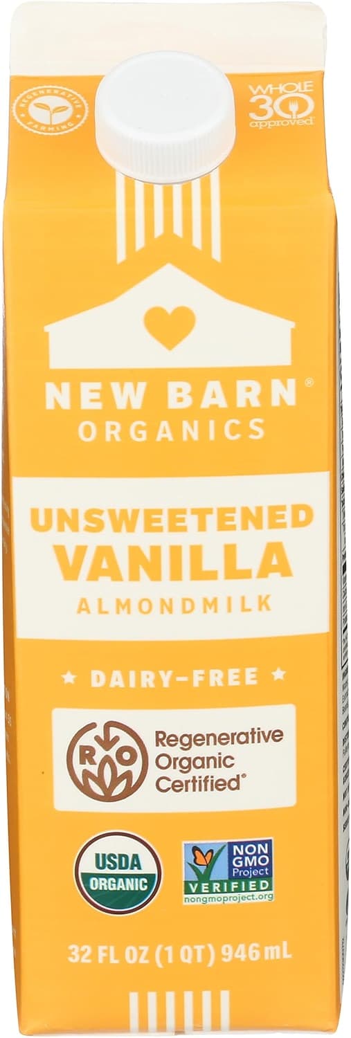 New Barn Organic Almondmilk Unsweetened Vanilla
