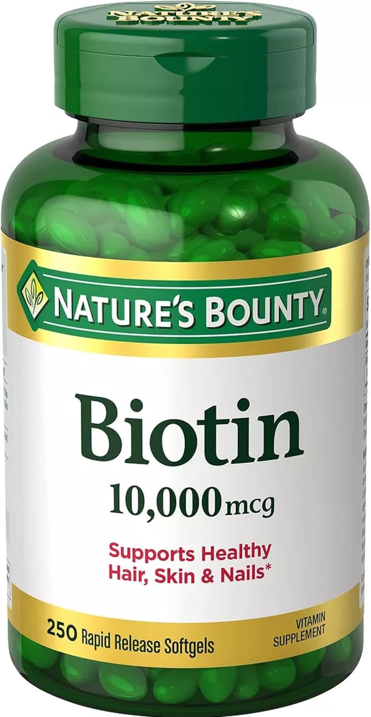 Nature'S Bounty Biotin 10,000 Mcg 250 Rapid Release Softgels