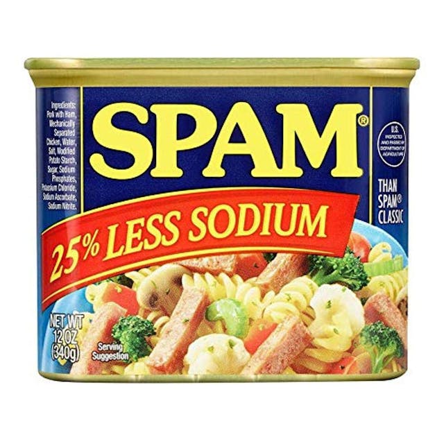 Is it Vegetarian? Spam Classic 25% Less Sodium