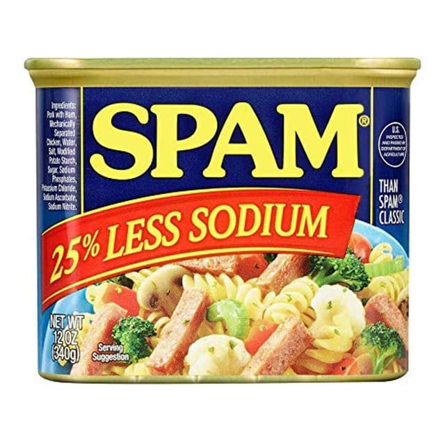 Is it BHA & BHT Free? Spam Classic 25% Less Sodium