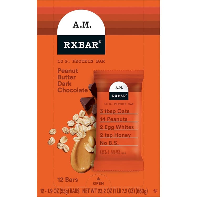 Rxbar A.M. Peanut Butter Dark Chocolate Protein Bar