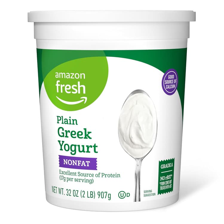 Amazon Fresh Nonfat Plain Greek Yogurt