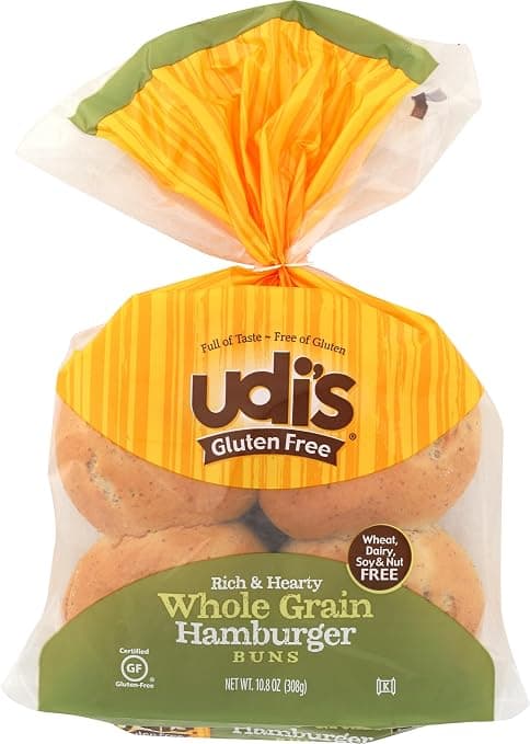 Udi'S Gluten Free Whole Grain Hamburger Buns