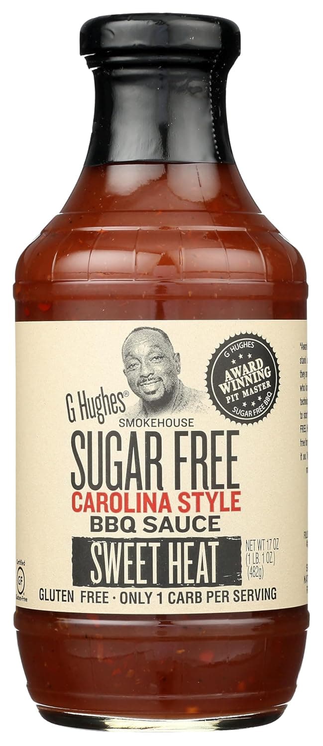 G Hughes Sauce Bbq Sugar Free Carolina Style Sweet Heat