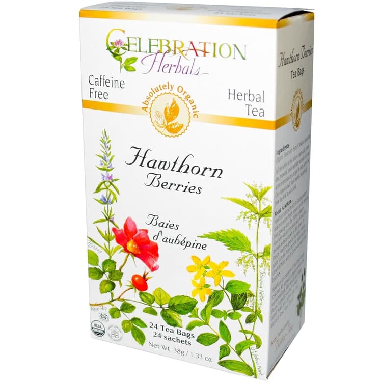 Celebration Herbals Organic Hawthorne Berries Tea Caffeine Free