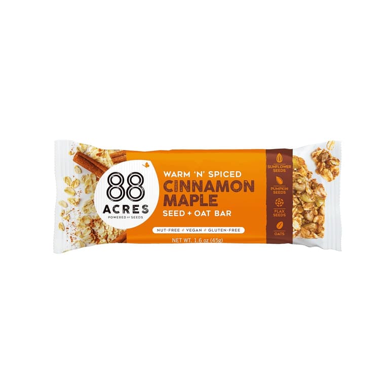 88 Acres Cinnamon And Oats Seed Bars - 9 Bars