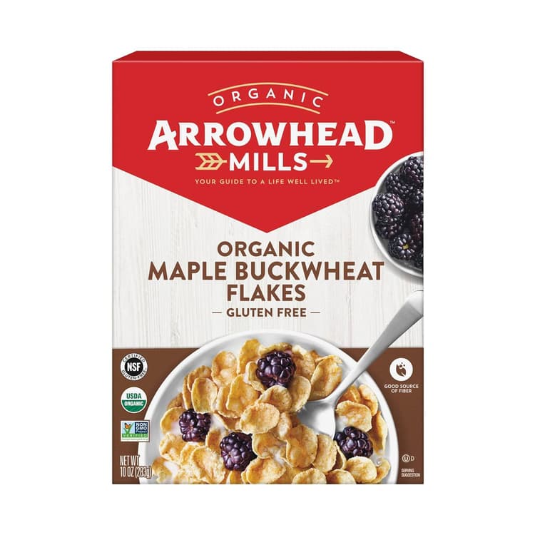 Arrowhead Mills Organic Cereal Gluten Free Flakes Maple Buckwheat
