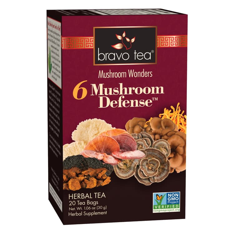 Bravo Tea 6 Mushroom Defense Herbal Tea