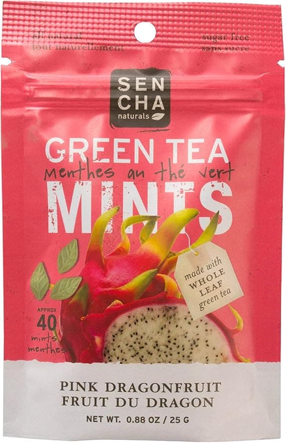 Sencha Green Tea Mints Pink Dragonfruit