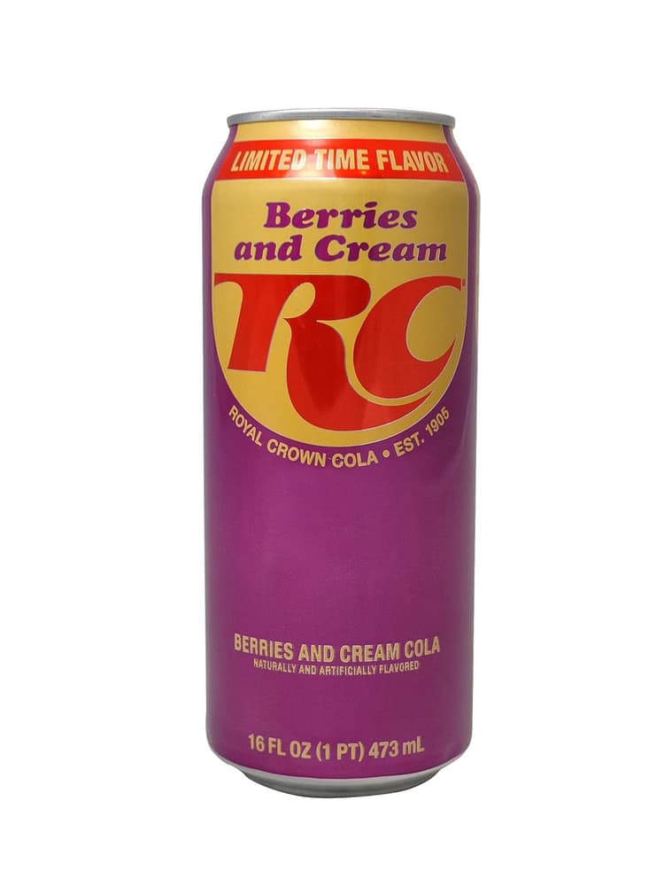Rc Royal Crown Cola Berries And Cream Cola