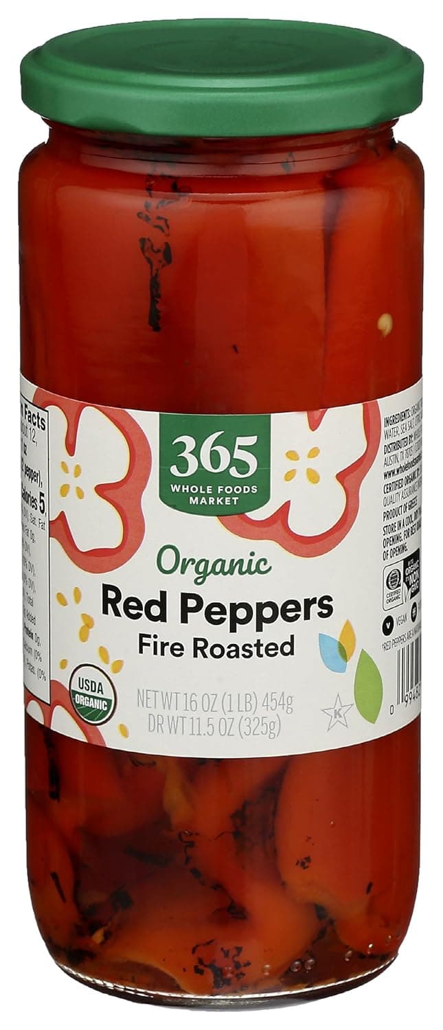 365 Organic Red Peppers Fire Roasted