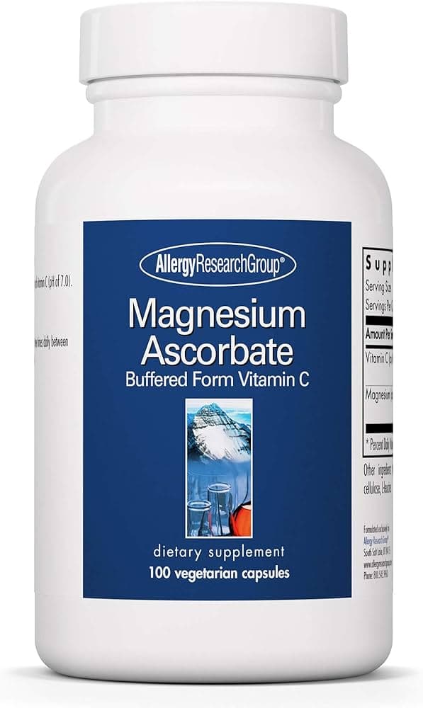 Allergy Research Group Magnesium Ascorbate, 100 Vegetarian Capsules