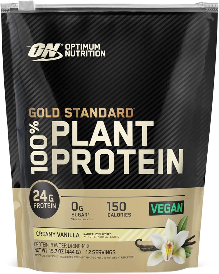 Optimum Nutrition Gold Standard 100% Plant Protein Creamy Vanilla Protein Powder Drink Mix