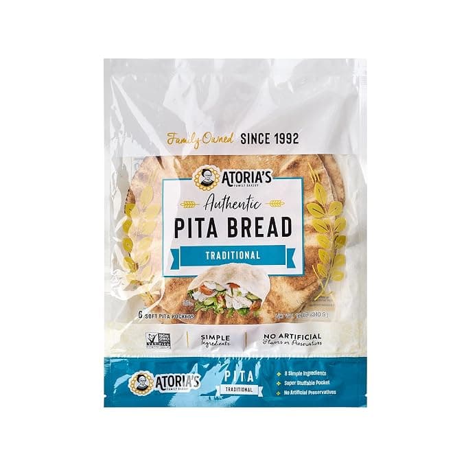 Atoria'S Family Bakery Traditional Pita Flatbread