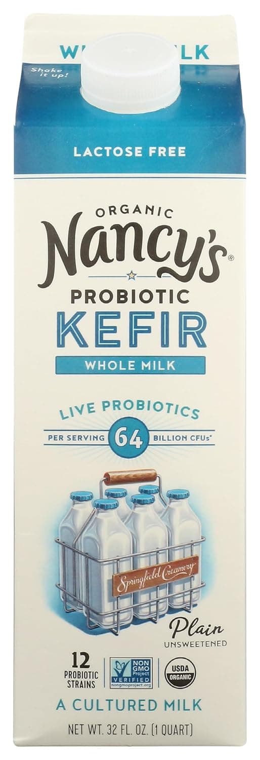 Nancy'S Organic Probiotic Plain Kefir Whole Milk
